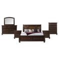 thumbnail image 1 of Picket House Furnishings Kingsley Queen Storage 6pc Bedroom Set, Walnut, 1 of 9
