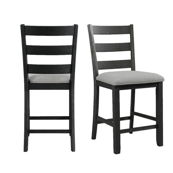 Picket House Furnishings Kona Counter Height Side Chair Set in Black