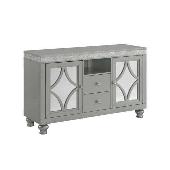 Picket House Furnishings Lavigne 60" TV Stand in Silver