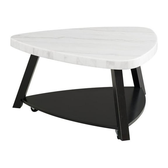 Picket House Furnishings Lena White Marble Top Coffee Table