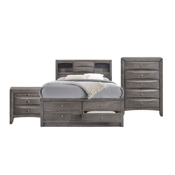 Picket House Furnishings Madison Storage Bedroom Set, Multiple Sizes, Multiple Finishes, Multiple Configurations