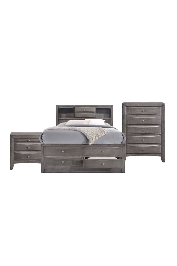Madison Storage Bedroom Set, Multiple Sizes, Multiple Finishes, Multiple Configurations