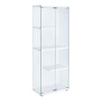 thumbnail image 1 of Picket House Furnishings Maxwell Tempered Glass Display Cabinet in Clear, 1 of 9