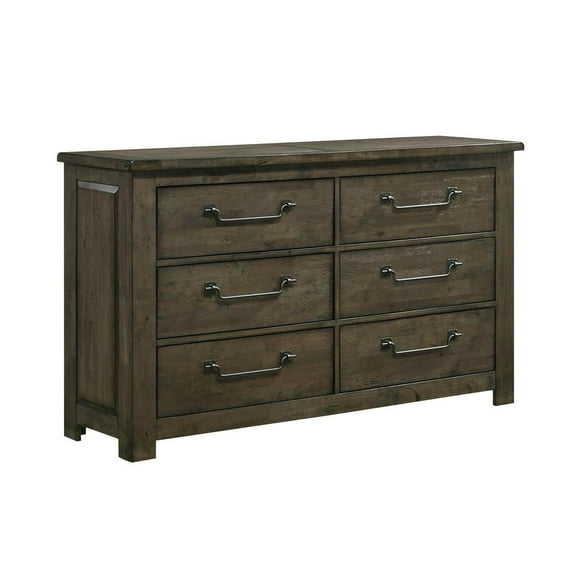 Picket House Furnishings Memphis 6-Drawer Dresser in Gray