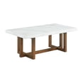thumbnail image 1 of Picket House Furnishings Meyers Marble Rectangular Coffee Table in White, 1 of 10