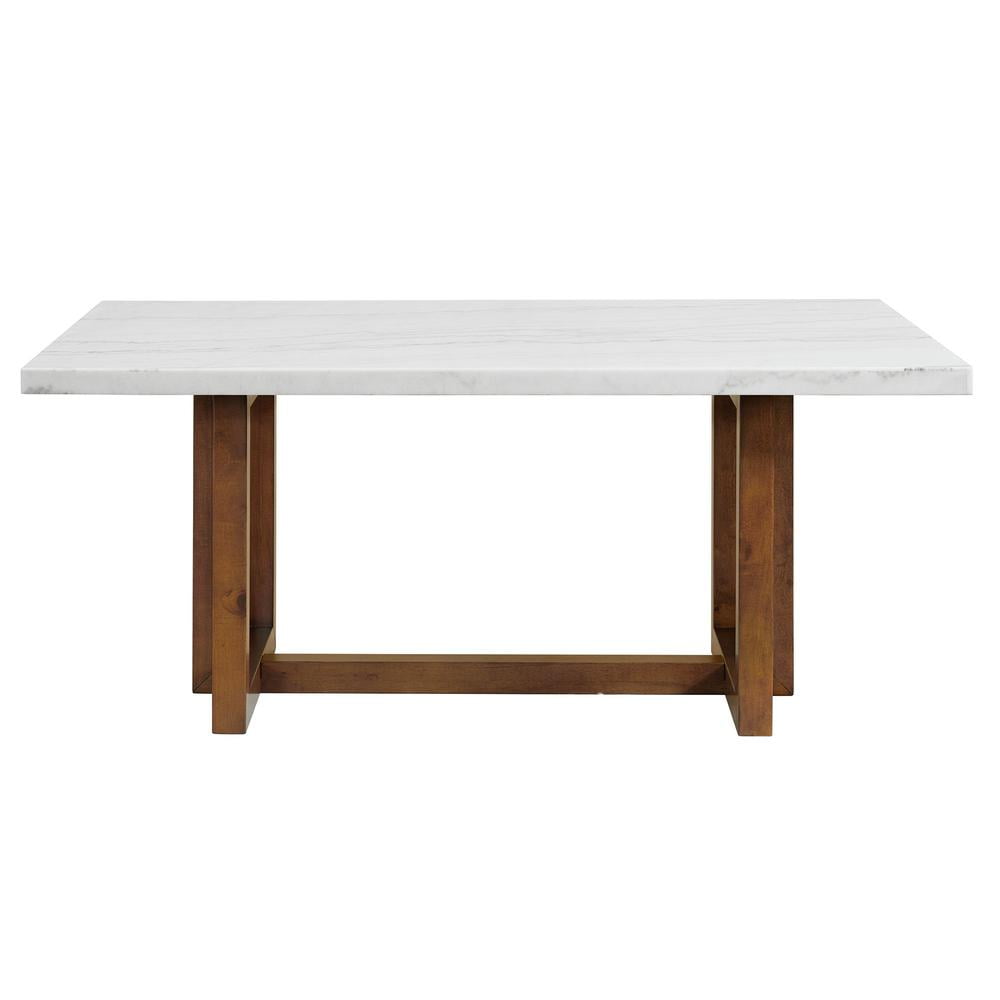 Picket House Furnishings Meyers Modern Kitchen Rectangular White Marble ...