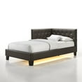 thumbnail image 1 of Picket House Furnishings Mirage Corner Twin Bed in Brown PU, 1 of 4