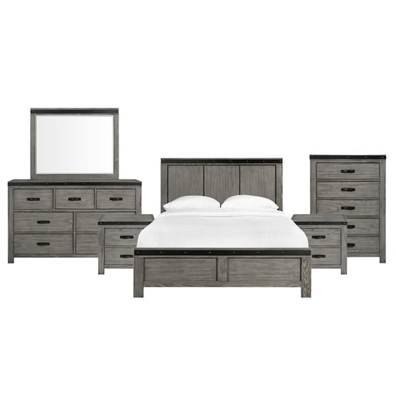 Picket House Furnishings Montauk Queen Panel 6PC Bedroom Set