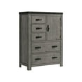 thumbnail image 1 of Picket House Furnishings Montauk Solid Wood 5-Drawer Gentleman's Chest in Gray, 1 of 11