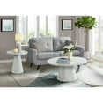 thumbnail image 1 of Picket House Furnishings Odette 36" Round Marble Coffee Table in White, 1 of 7