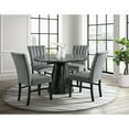 thumbnail image 1 of Picket House Furnishings Odette Grey 5PC Dining Set-Round Table & 4 Grey Chairs, 1 of 4