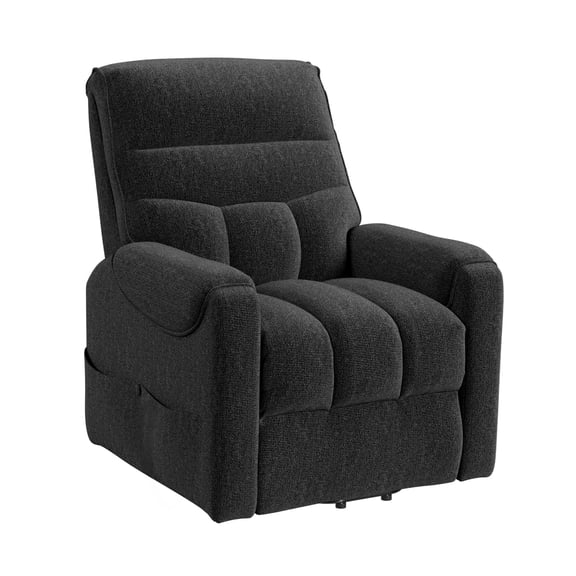 Picket House Furnishings Parker Power Lift Chair in Sahara Black