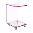thumbnail image 1 of Picket House Furnishings Peek Acrylic Snack Table in Pink, 1 of 7
