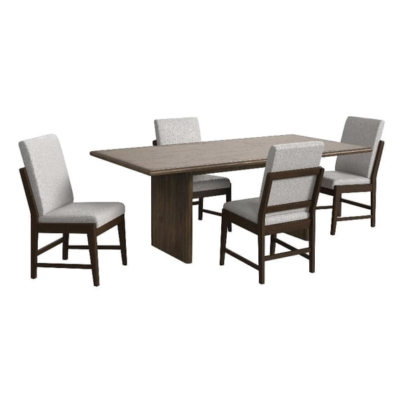 Picket House Furnishings Perth 5PC Standard Height Dining Set in Brown