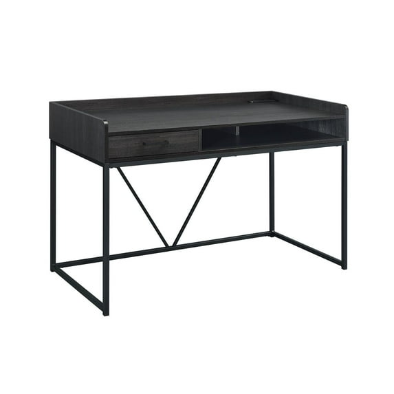 Picket House Furnishings Peyton Wood & Metal 1-Drawer Home Office Desk Espresso