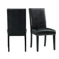 thumbnail image 1 of Picket House Furnishings Pia Faux Leather Side Chair Set in Black, 1 of 12