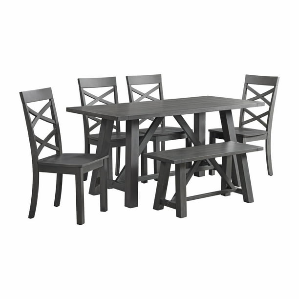 Picket House Furnishings Regan 6 Piece Rectangular Dining Table Set