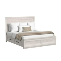 Picket House Furnishings Rhiannon King Storage Bed in Antique White