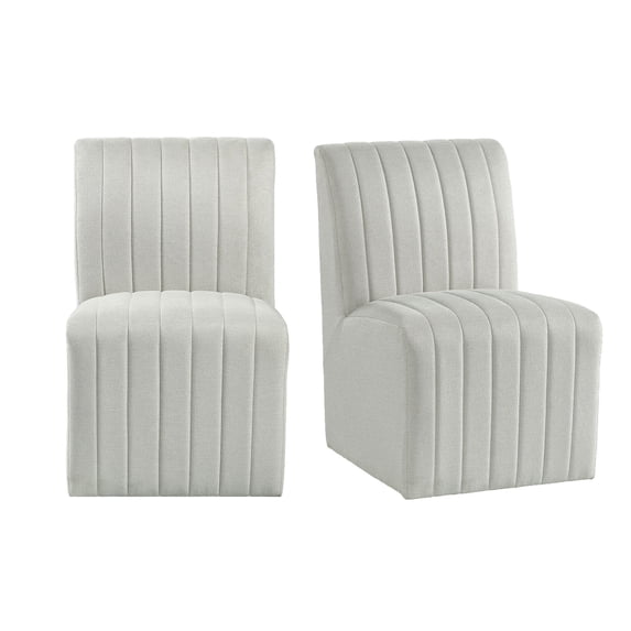 Picket House Furnishings Rizzo Dining Side Chair in Beige Linen (2 Per Carton)