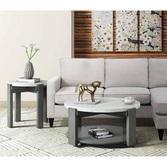 Picket House Furnishings Rysa Coffee Table in Gray