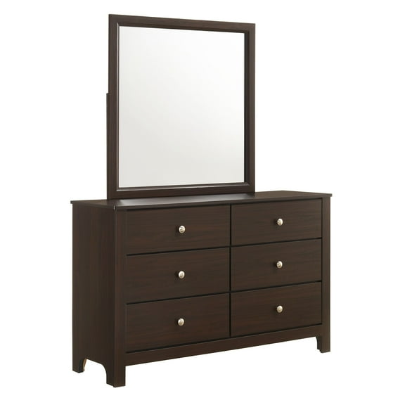 Picket House Furnishings Santino Dresser and Mirror Set in Espresso