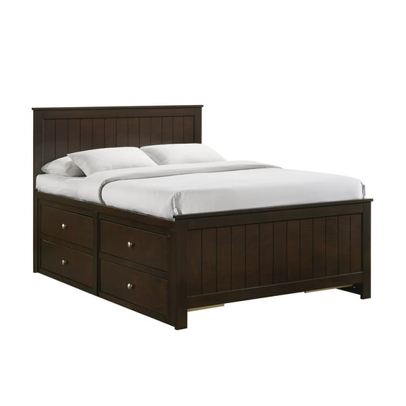 Picket House Furnishings Santino Full Captains Bed in Espresso