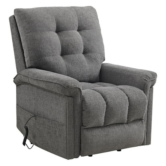 Picket House Furnishings Secco Power Motion Lift Chair - 15337-2 Ribbit Charcoal