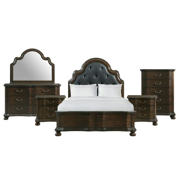 Picket House Furnishings Serena King 2-Drawer Platform Storage 6PC Bedroom Set