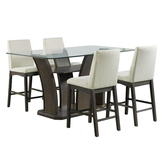 Picket House Furnishings Simms Rectangular Counter Dining 5PC Set