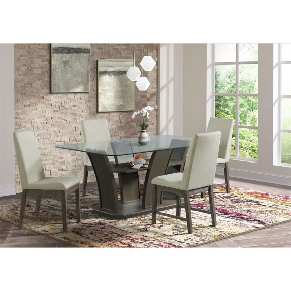 Picket House Furnishings Simms Rectangular Counter Table in Walnut