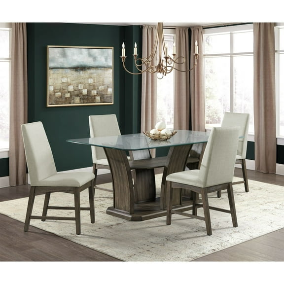 Picket House Furnishings Simms Rectangular Dining 5PC Set in Walnut