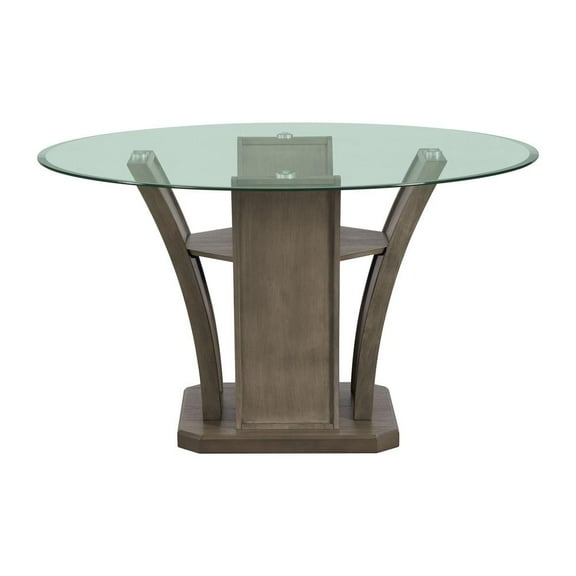 Picket House Furnishings Simms Round Dining Table in Grey