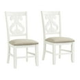 thumbnail image 1 of Picket House Furnishings Stanford Wooden Swirl Back Side Chair Set in White, 1 of 12