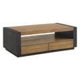 thumbnail image 1 of Picket House Furnishings Stephen Coffee Table with 4 Drawers - Light Oak & Black, 1 of 8