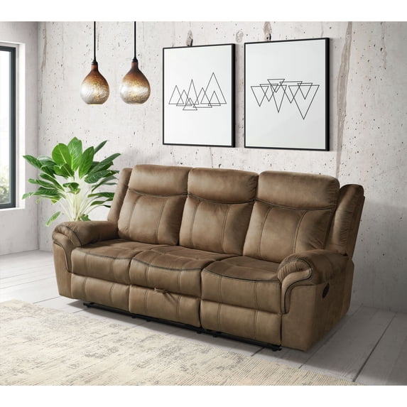 Picket House Furnishings Tasso Motion Sofa with Dropdown in T101 Brown