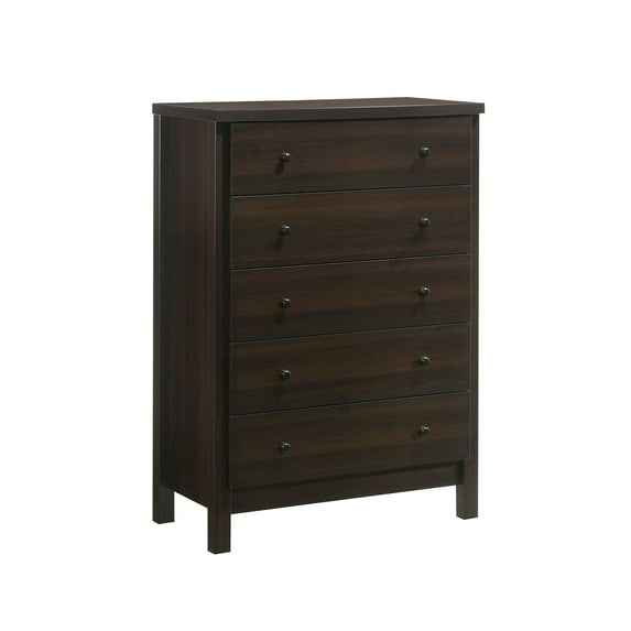 Picket House Furnishings The Picket House Furnishings Cian 5-Drawer Chest in Espresso