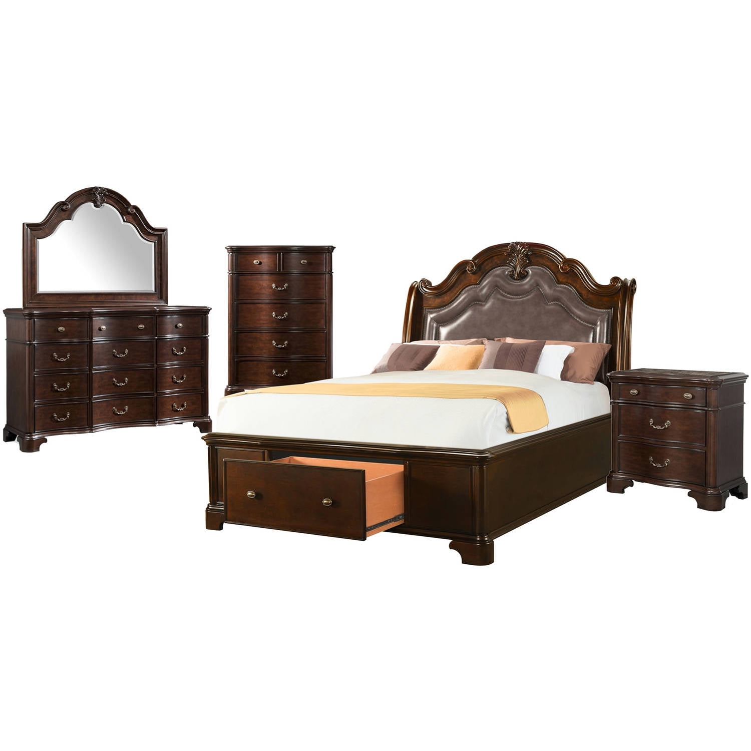 Picket House Furnishings Tomlyn Queen Storage 5PC Bedroom Set - Walmart.com