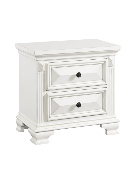 Picket House Furnishings Trent 2-Drawer Nightstand in White