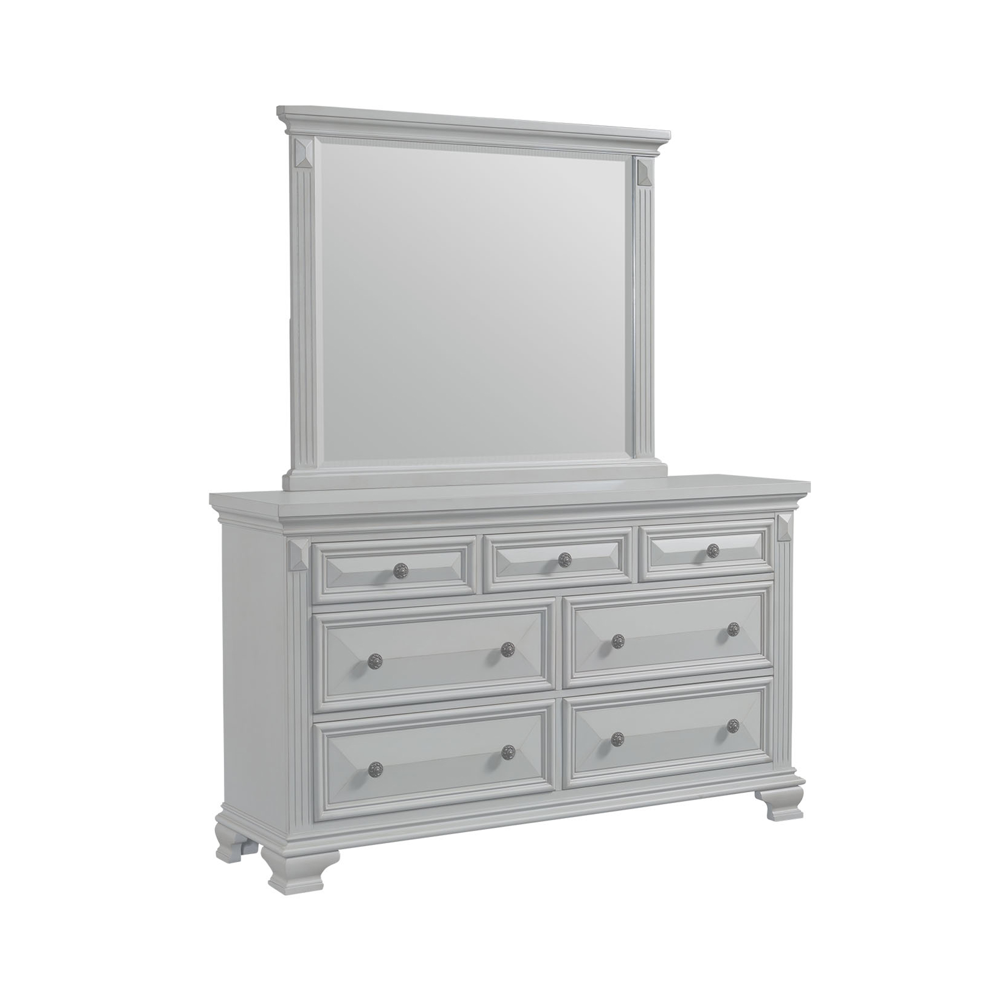 grey dresser with hutch Picket House Furnishings Trent 7-Drawer Mirror Set in Plus Size Prom Dresses 2018 For Cheap