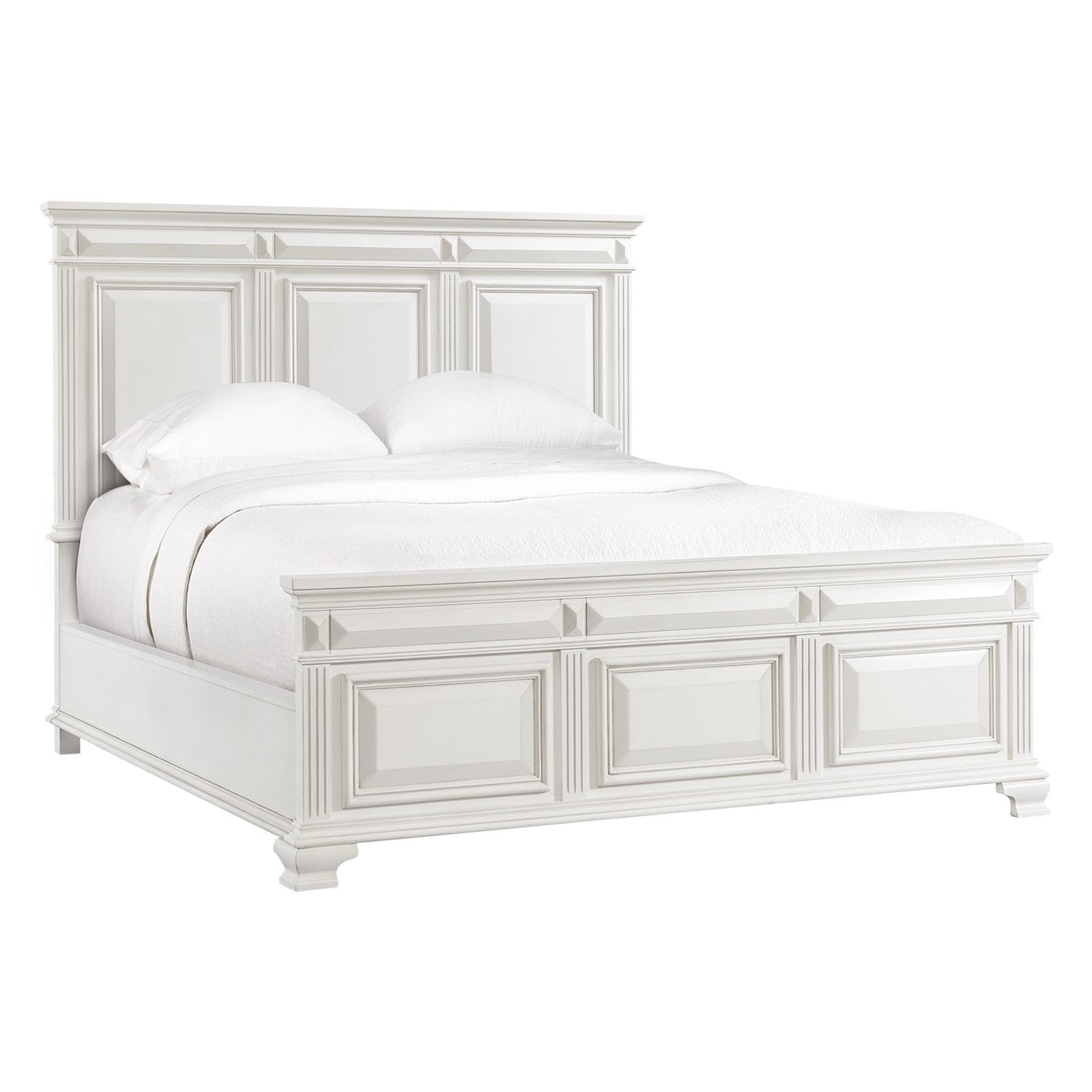 Picket house furnishings trent panel bed in white deals
