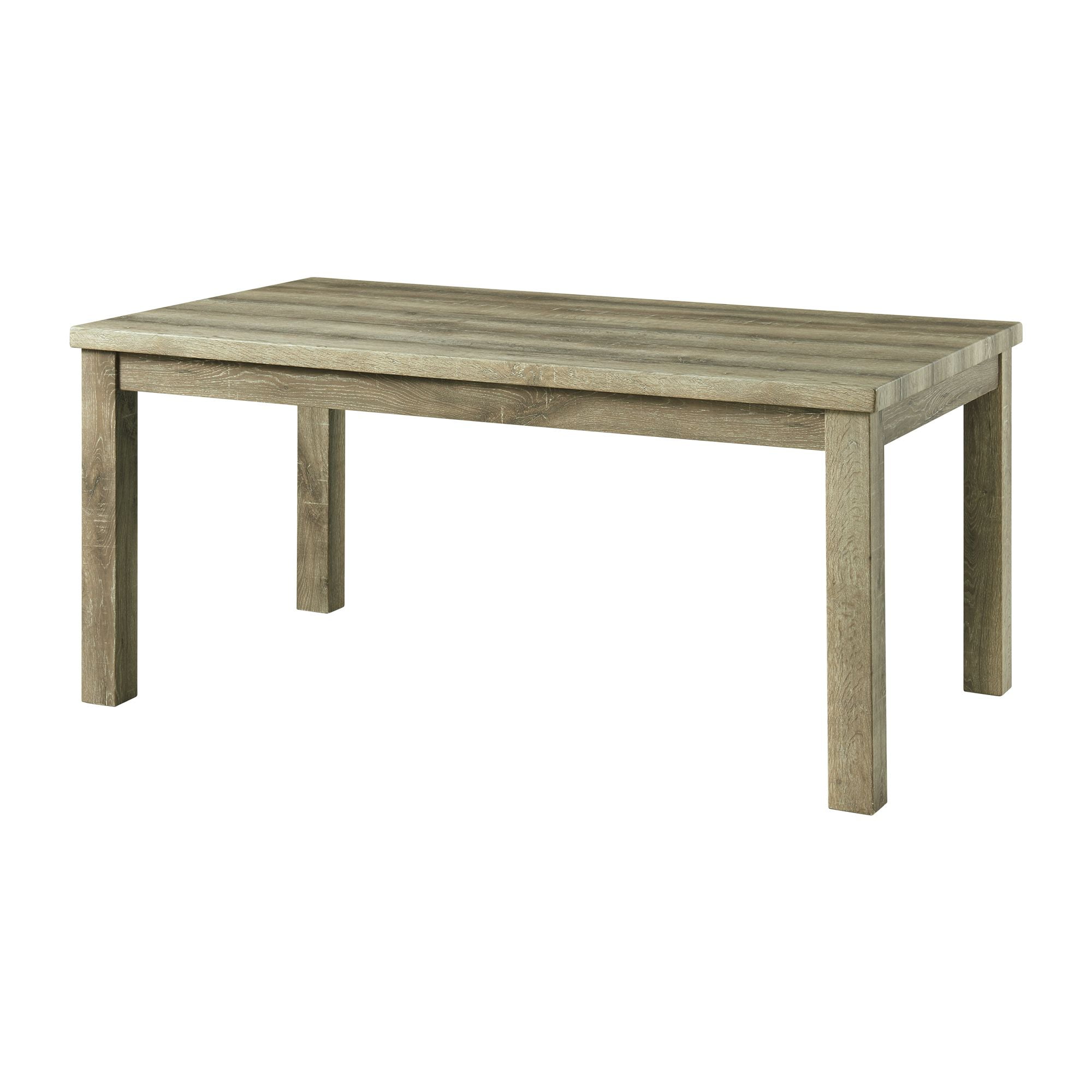 Transitional Beige Light Oak Rectangular Dining Table