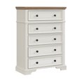 thumbnail image 1 of Picket House Furnishings Ulysses Youth 5-Drawer Chest in Brown and White, 1 of 8