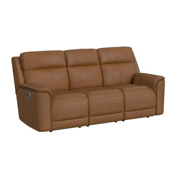 Walker 3PC Living Room Set in Aline Butternut Sofa Loveseat and Recliner