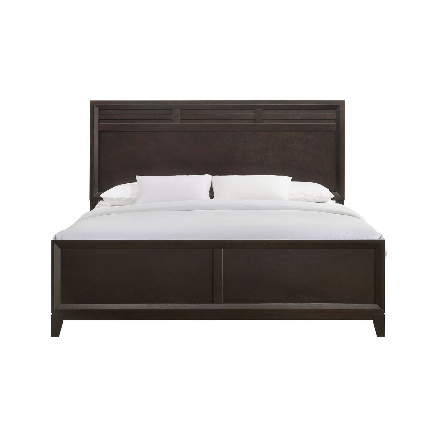 Merlot King Panel Bedroom Set with High-Profile Headboard