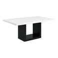 thumbnail image 1 of Picket House Furnishings Willow White Marble Standard Height Dining Table, 1 of 10