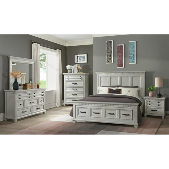 Picket House Furnishings Windom 7-Drawer Dresser in Antique White