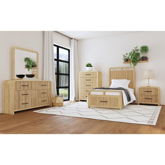 Picket House Furnishings Woodridge Twin Storage Bed in Natural