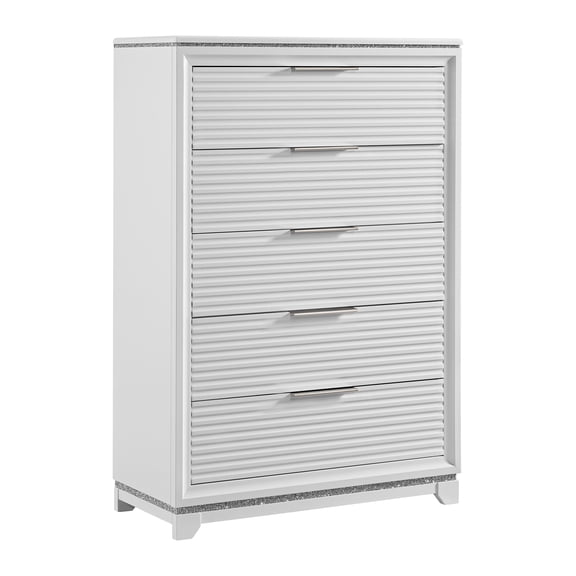 Picket House Furnishings Xena 5-Drawer Chest in White