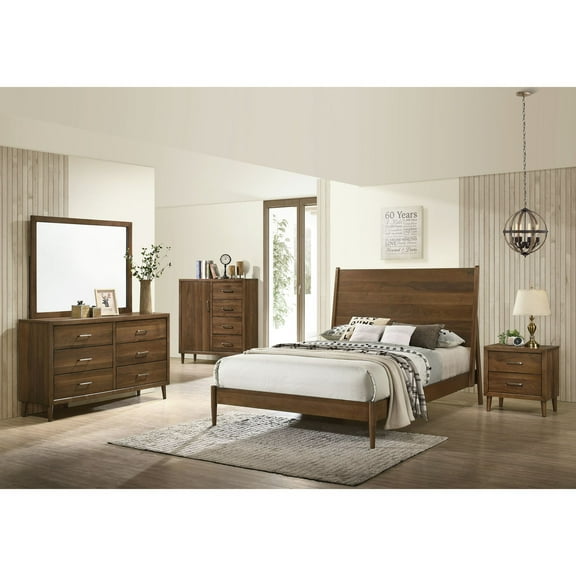 Picket House Furnishings Zuma King Panel Bed in Walnut