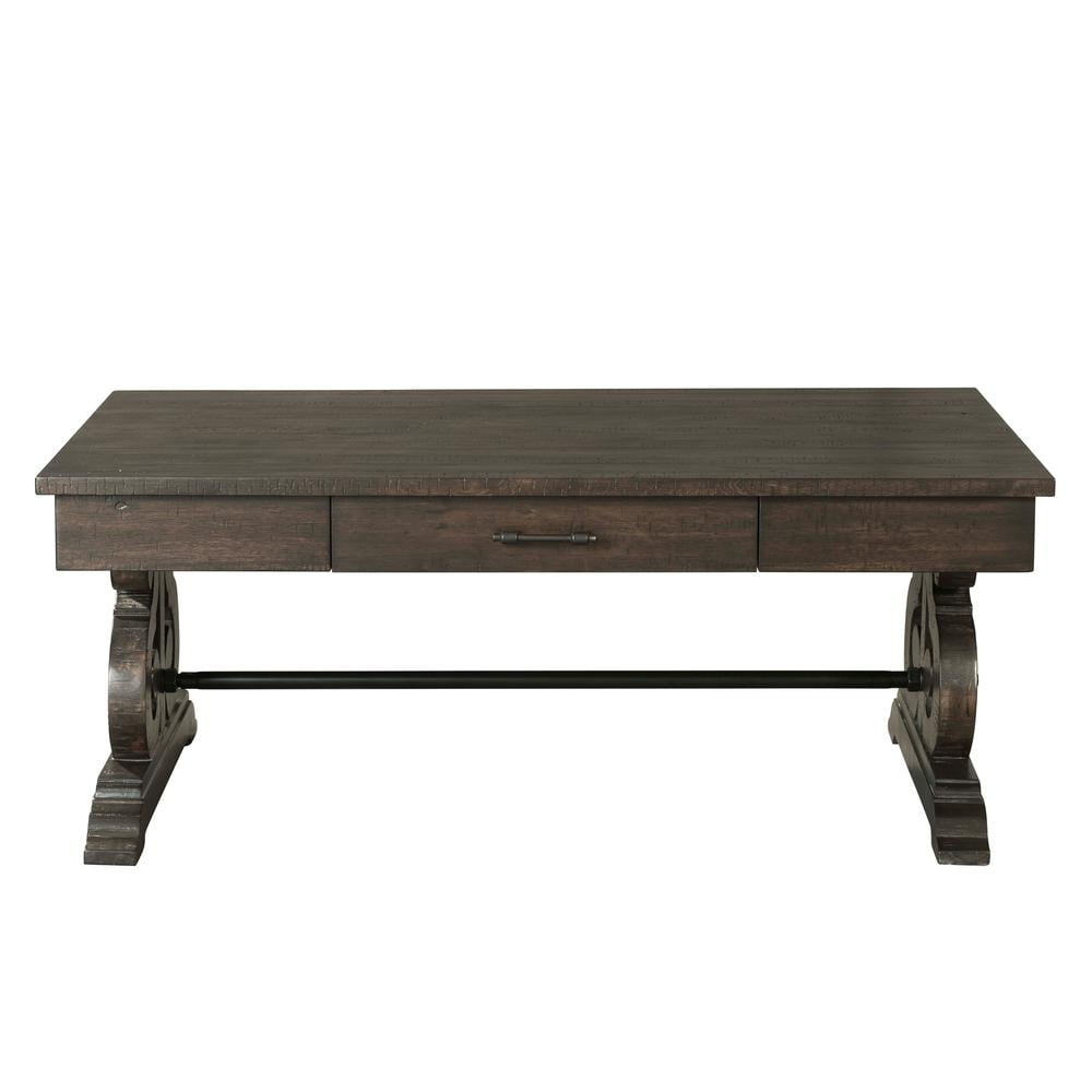 Stanford Dark Walnut 3-Piece Coffee and End Table Set
